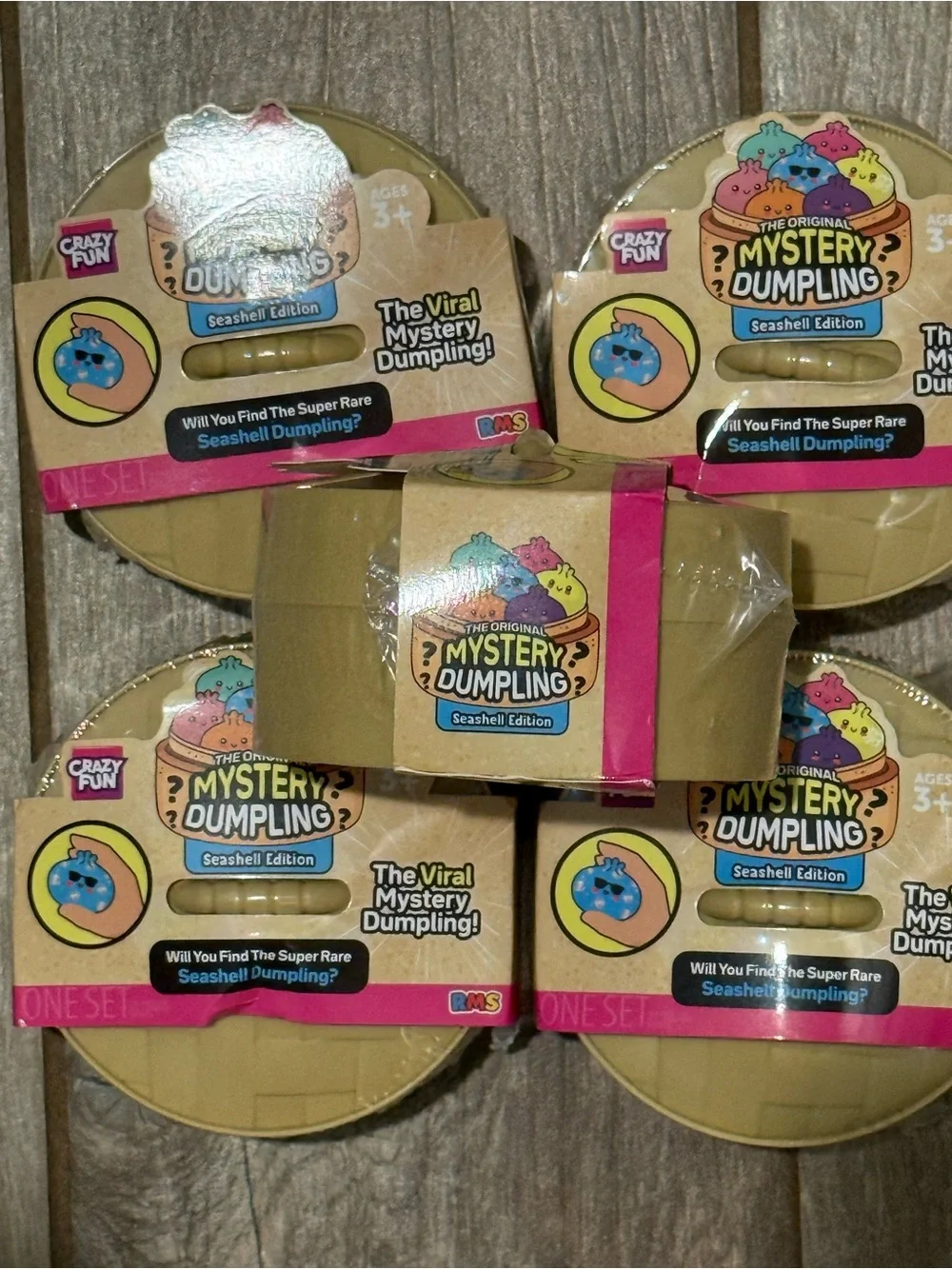 The Original Mystery Dumpling Seashell Edition -  Set of 5 Dumplings.